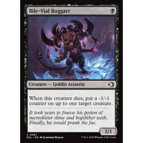 万智牌 ECL 蚀剂波尬 Bile-Vial Boggart 英文平/闪卡 铁