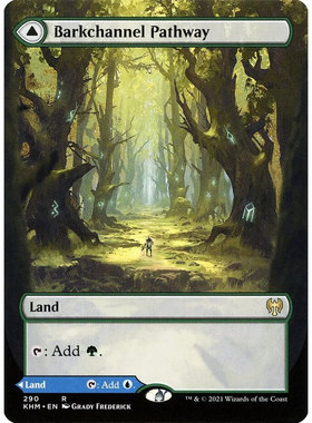 万智牌 树渠通路 Barkchannel Pathway KHM 中/英文异画平/闪卡