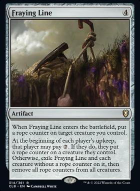 万智牌指挥官传奇争战博德之门CLB有损绳索 Fraying Line 中/英闪