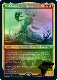 万智牌 CMR 腐潮穆杜塔 Muldrotha, the Gravetide 中/英文蚀刻闪