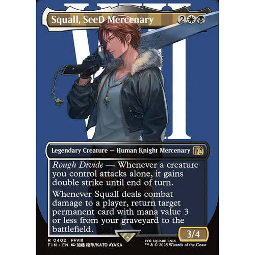 【北境卡牌】万智牌 SeeD佣兵斯考尔 Squall FIN 英文异画平/闪卡