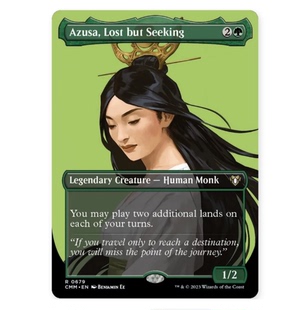 万智牌 CMM 指挥官大师 云游者梓纱 Azusa 英文扩画平美印 金