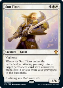 【北境卡牌】万智牌 指挥官2020 c20 sun titan 旭日泰坦 英 秘稀