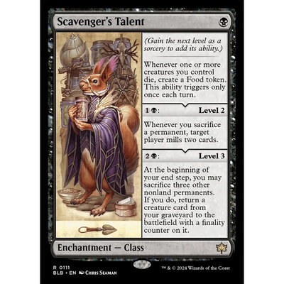 万智牌 拾荒客才能 Scavenger's Talent BLB 英文平/闪卡 金