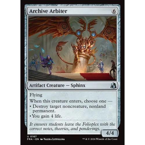 【北境卡牌】万智牌 书库裁决者 Archive Arbiter FRA 英文平/闪