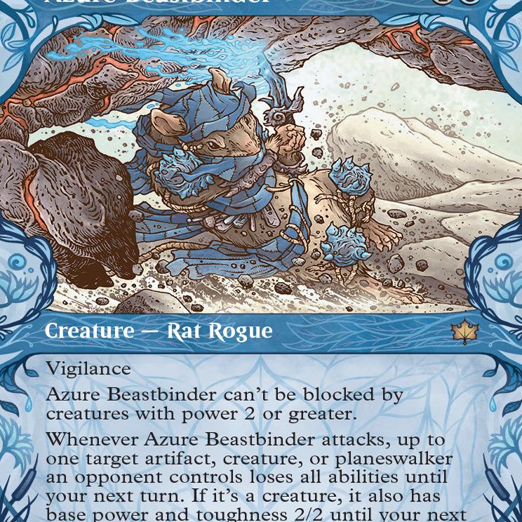 万智牌 斑隆洛 碧蓝缚兽客 Azure Beastbinder 日印英文异画平/闪