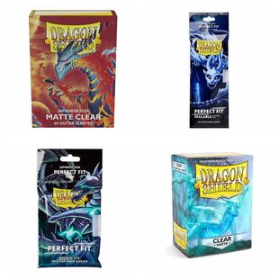 【北境卡牌】丹麦龙盾 游戏王尺寸透明磨砂牌套外胆内胆封口内胆
