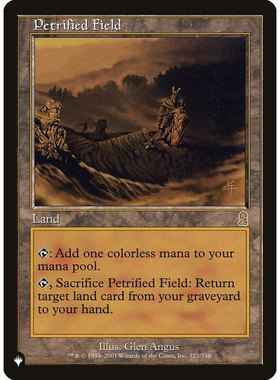 【北境卡牌】万智牌 石化原野 Petrified Field LIST 英文平卡 金