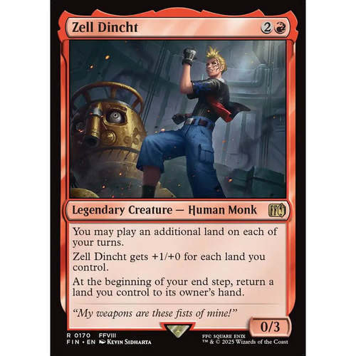 【北境卡牌】万智牌 塞尔.迪恩 Zell Dincht FIN 英文平/闪卡 金