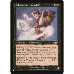 万智牌 非瑞克西亚游掠者 Phyrexian Prowler LIST 英文平卡 铁