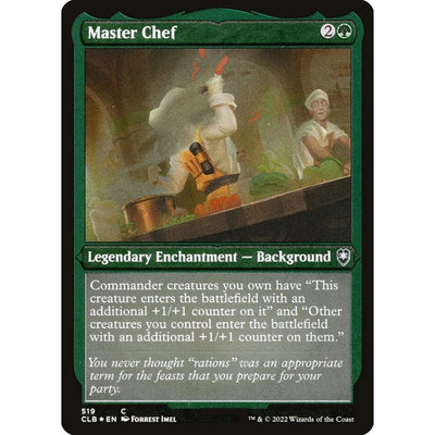 万智牌 顶ji厨师 Master Chef CLB 中/英文蚀刻闪卡 铁