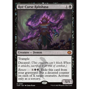 【北境卡牌】万智牌 腐咒罗刹 Rot-Curse Rakshasa TDM 英文平/闪