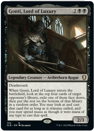 【北境卡牌】万智牌 奢华领主贡提gonti, lord of luxury英文 clb