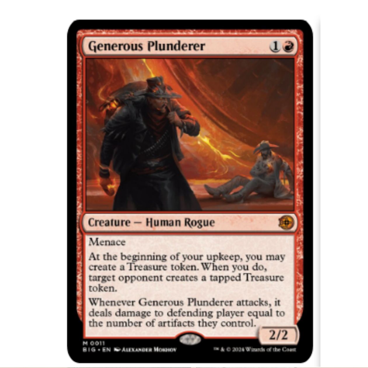 万智牌卡牌慷慨劫掠客英日印平