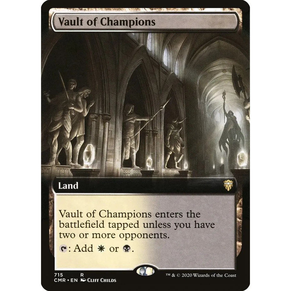 万智牌 冠军拱廊 Vault of Champions CMR 英文扩画平/闪卡 金 - 实物图