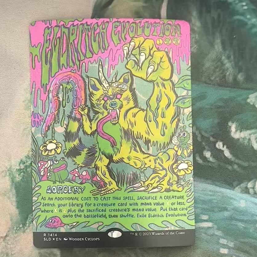 万智牌邪异进化SLD英文平闪金