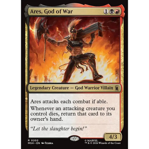 万智牌 战神阿瑞斯 Ares,God of War MSH 英文平/闪卡 金