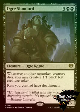 万智牌 贫窟霸食人魔Ogre Slumlord 英文平闪 CMM指挥官大师 美印