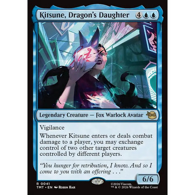 万智牌 龙女狐面 Kitsune, Dragon's Daughter TMT 英文平/闪卡