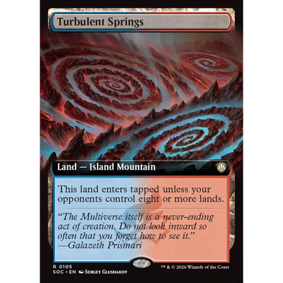 【北境卡牌】万智牌 湍漩涌泉Turbulent Springs SOC 英文扩画平