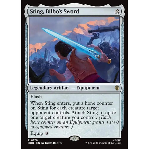 万智牌 比尔博佩剑刺叮 Sting, Bilbo's Sword HOB 英文平/闪卡