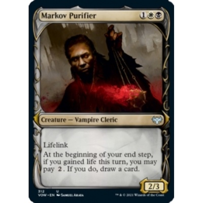 万智牌MTG VOW 腥红婚誓 马可夫涤净师 Markov Purifier 中英异画