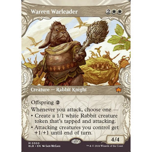 万智牌 繁殖地战领 Warren Warleader BLB 英文异画平/闪卡 金