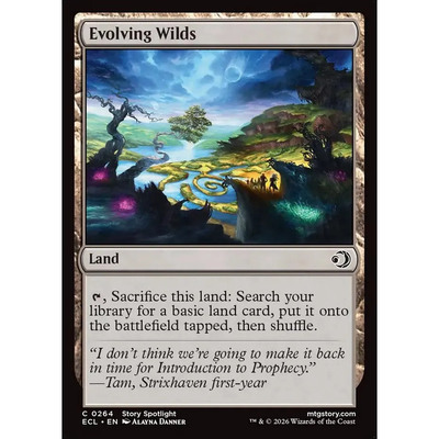 【北境卡牌】万智牌 ECL 成形野地 Evolving Wilds 英文平/闪卡铁