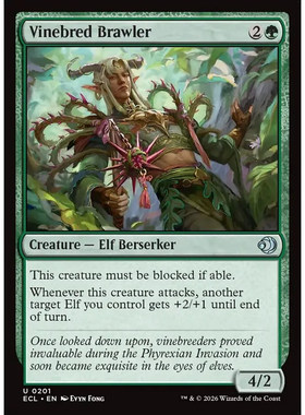 万智牌 ECL 藤枝好斗者 Vinebred Brawler 英文平/闪卡 银