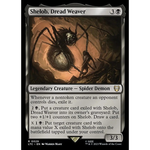 万智牌 惧怖织蛛希洛布 Shelob, Dread Weaver LTC 中/英文平卡