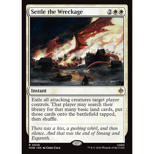 万智牌 处理残迹 Settle the Wreckage HOB 英文平/闪卡 金