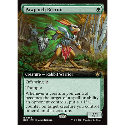万智牌 爪卫新兵 Pawpatch Recruit BLB 英文扩画平/闪卡 金