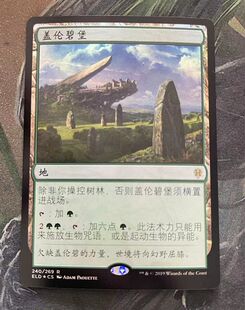 【北境卡牌】万智牌 艾卓王权 ELD 盖伦碧堡 简中平闪 金 地