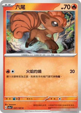 【北境卡牌】PTCG正版宝可梦 繁中 SV2a 151 六尾 C平/精灵球闪