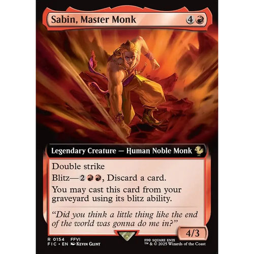 万智牌 武僧传人马修 Sabin, Master Monk FIC 英文扩画平/闪卡金