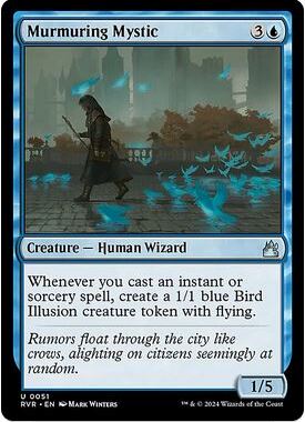 万智牌 细语秘教徒 Murmuring Mystic RVR 中/英文 平/闪卡 银