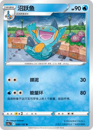 简中宝可梦沼跃鱼U球闪平卡6.0