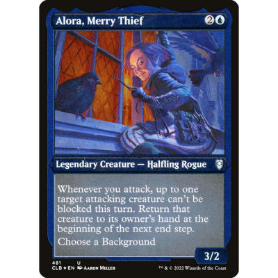 万智牌 快乐窃贼阿罗拉 Alora, Merry Thief CLB 中/英文蚀刻闪