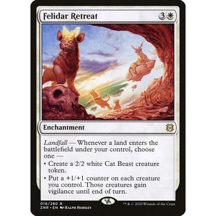 万智牌 晶角兽生息所 Felidar Retreat ZNR 中/英文 平/闪卡 金