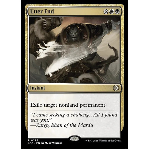 【北境卡牌】万智牌 彻底终结 Utter End LCC 英文平卡 金