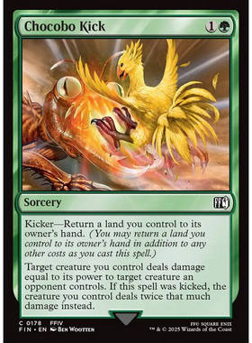 【北境卡牌】万智牌 陆行鸟踢 Chocobo Kick 英文平/闪卡 铁