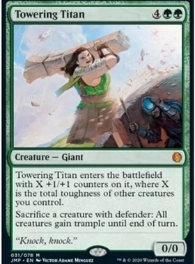 【北境卡牌】万智牌 Jumpstart JMP 雄立泰坦 Towering Titan 英