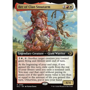 万智牌 ECL 洛温 勇臂族的碧莉 Bre of Clan Stoutarm 英文扩画金