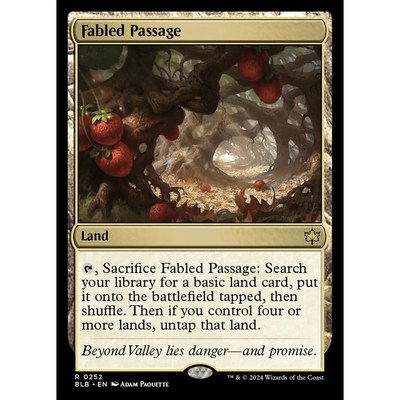 【北境卡牌】万智牌 神奇小径 Fabled Passage BLB 英文平/闪卡金