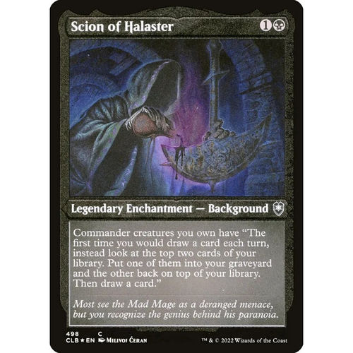 万智牌 海拉斯特的后裔 Scion of Halaster CLB 中/英文蚀刻闪卡