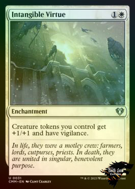 万智牌 无形美善Intangible Virtue 英文平闪 CMM指挥官大师 美印