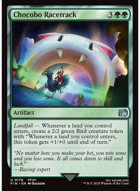 【北境卡牌】万智牌 陆行鸟赛跑场 Chocobo Racetrack FIN英平/闪