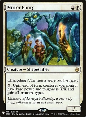 【北境卡牌】万智牌 镜身灵 Mirror Entity MB1 英文平卡 金