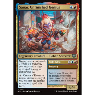 万智牌 半道天才塞纳尔 Sanar, Unfinished Genius SOS 英文平/闪