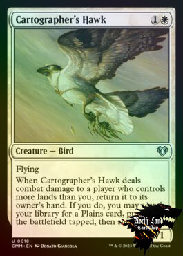 万智牌 制图师翔鹰Cartographer's Hawk英文闪 CMM指挥官大师美印